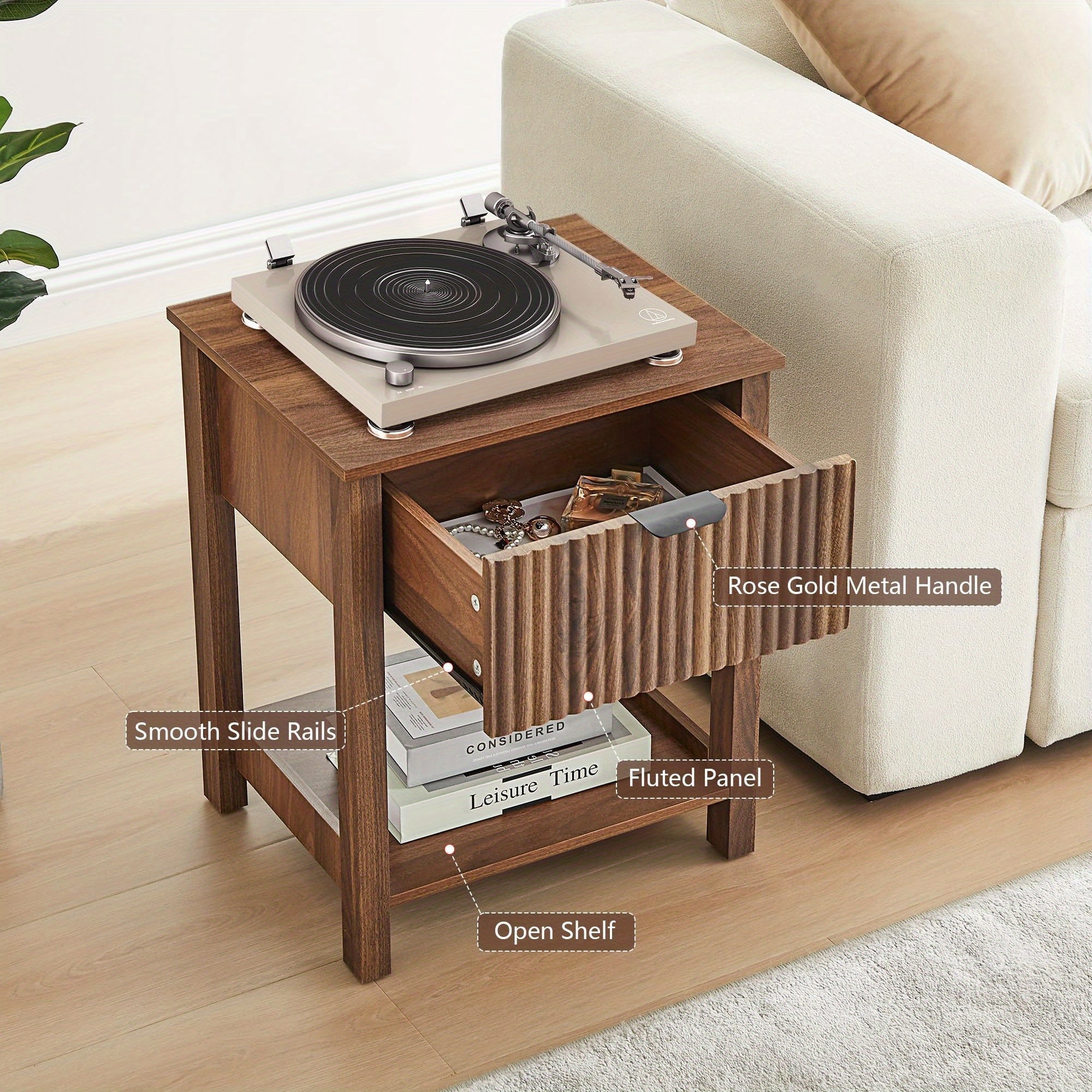 Mid Century Modern Night Stand ORRD Mid Century Modern Night Stand With Drawer