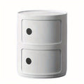 1pc Modern Multifunctional 2\u002F3 Drawer Nightstand - Waterproof Plastic Storage Cabinet for Bedroom