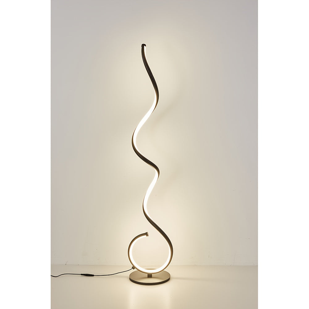 Modern Floor Lamp for Living Room, Bright Dimmable LED Standing Lamp with Remote Control & Foot Switch