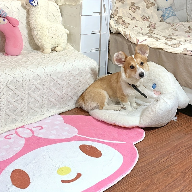 Sanrio My Melody Rug For Bedroom Carpet Living Room Plush Soft Cute Rugs Home Decoration
