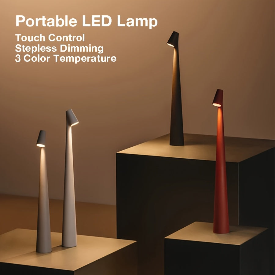 Dimmable LED Desk Lamp Touch Control Dimmable USB Rechargeable LED Desk Lamp