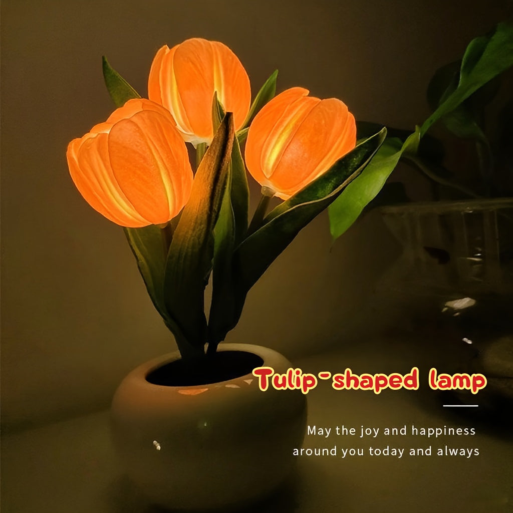 Flower Desk Lamp, Bedside Lamp, Holiday Gift, Decorative Lamp, Decorative Item