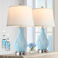 Modern Accent Table Lamp Set Of 2 Touch Control, 22\