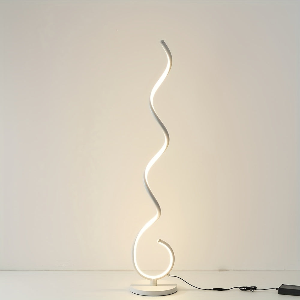 Modern Floor Lamp for Living Room, Bright Dimmable LED Standing Lamp with Remote Control & Foot Switch