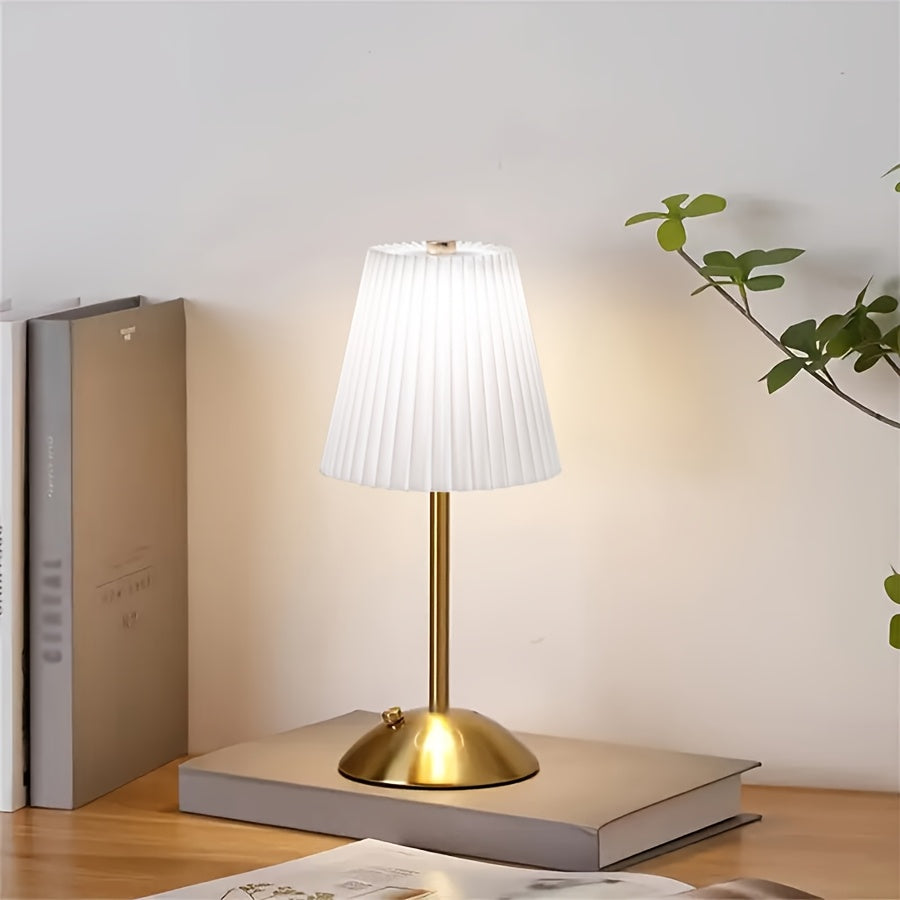 2pcs Cordless Table Lamps-Rechargeable 6 Style Vintage LED Desk Lamp With USB Port, 2200 MAh Battery