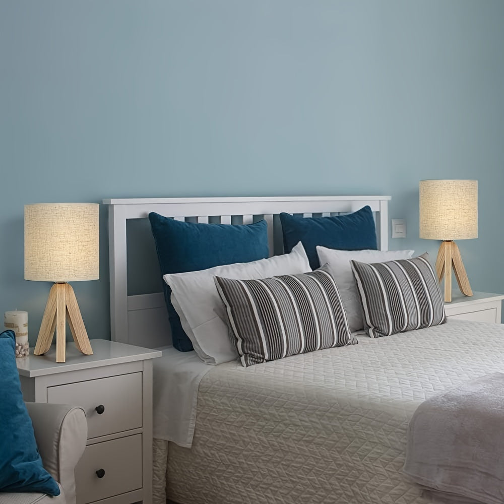 Cute Table Lamp Cute 1pc Table Lamp with Fabric Shade & Tripod Base for Room, Office, Study, Bedroom, Dorm