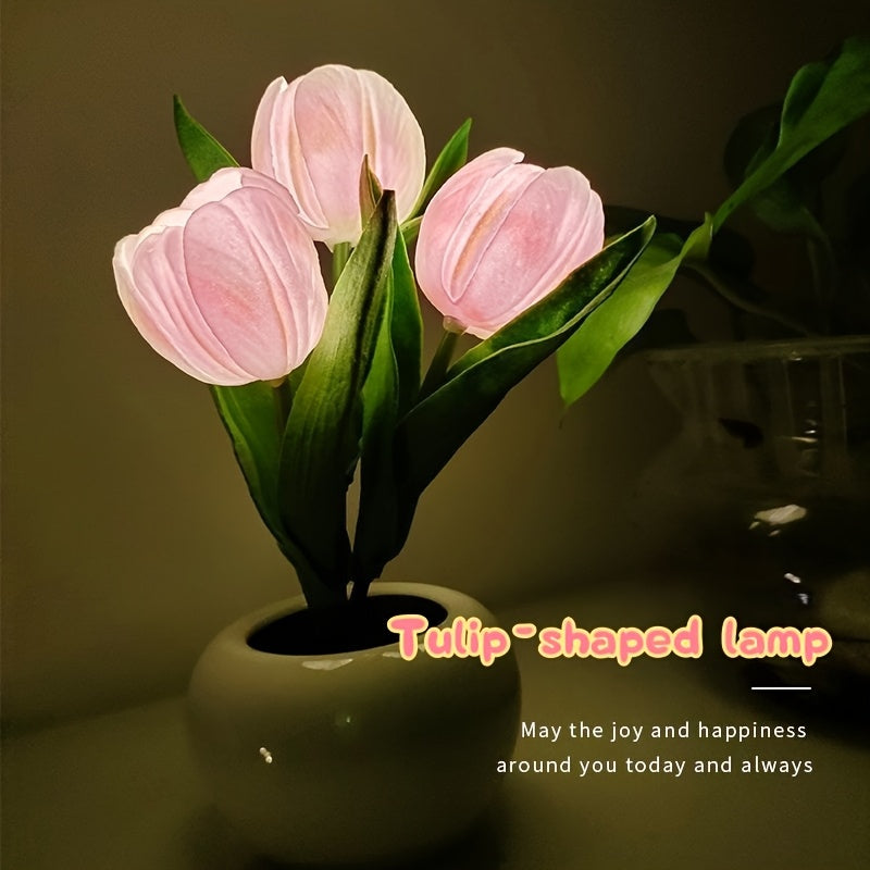 Flower Desk Lamp, Bedside Lamp, Holiday Gift, Decorative Lamp, Decorative Item