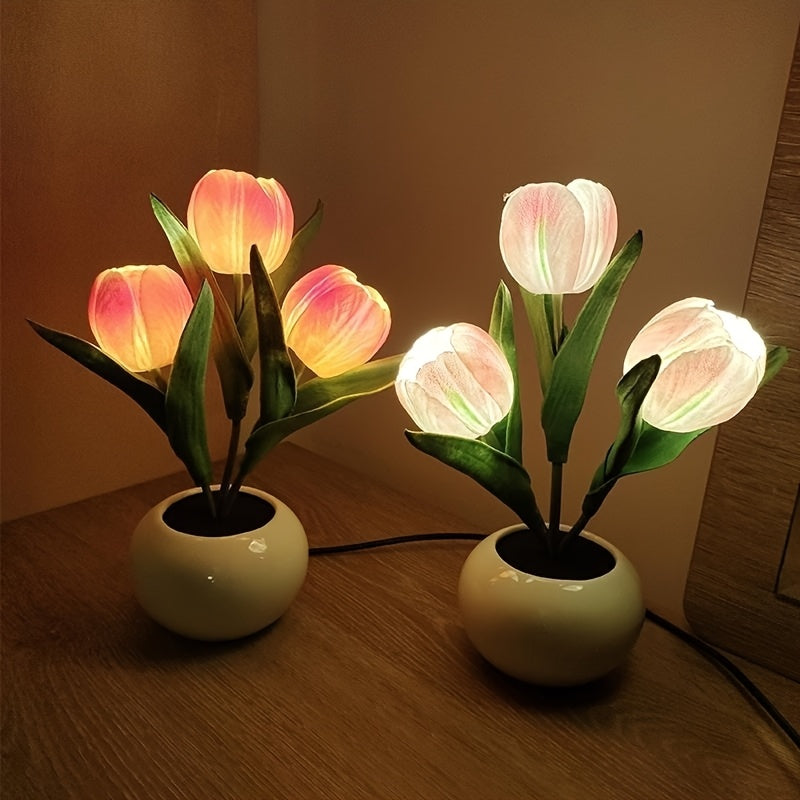 Flower Desk Lamp, Bedside Lamp, Holiday Gift, Decorative Lamp, Decorative Item