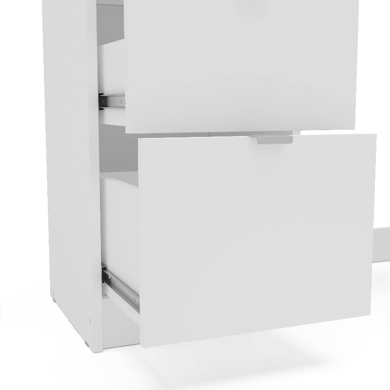 Polifurniture New Minas Modern Makeup Vanity Table White Finish