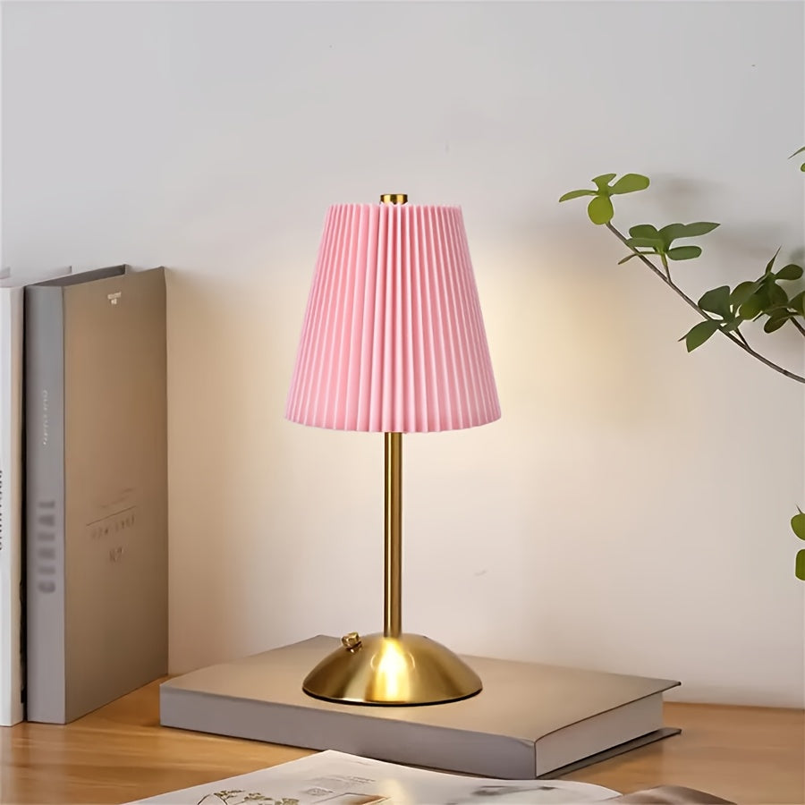 2pcs Cordless Table Lamps-Rechargeable 6 Style Vintage LED Desk Lamp With USB Port, 2200 MAh Battery