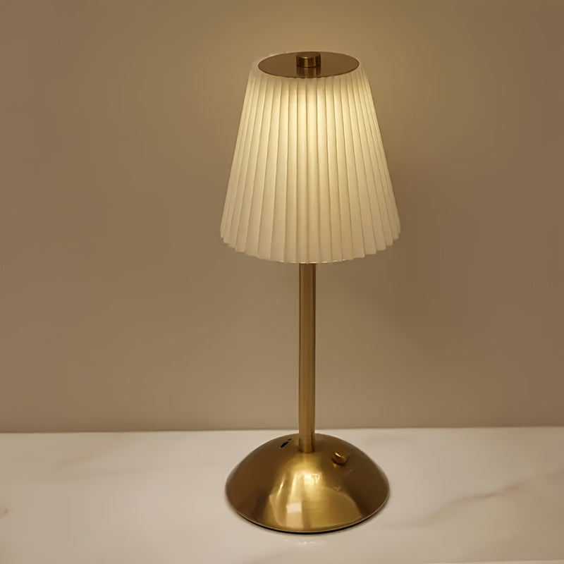 1pc\u002F2pcs LED Office Desk Lamp, Touch Control, 3 Color, USB Charging, 1600mAh Battery, Metal Base