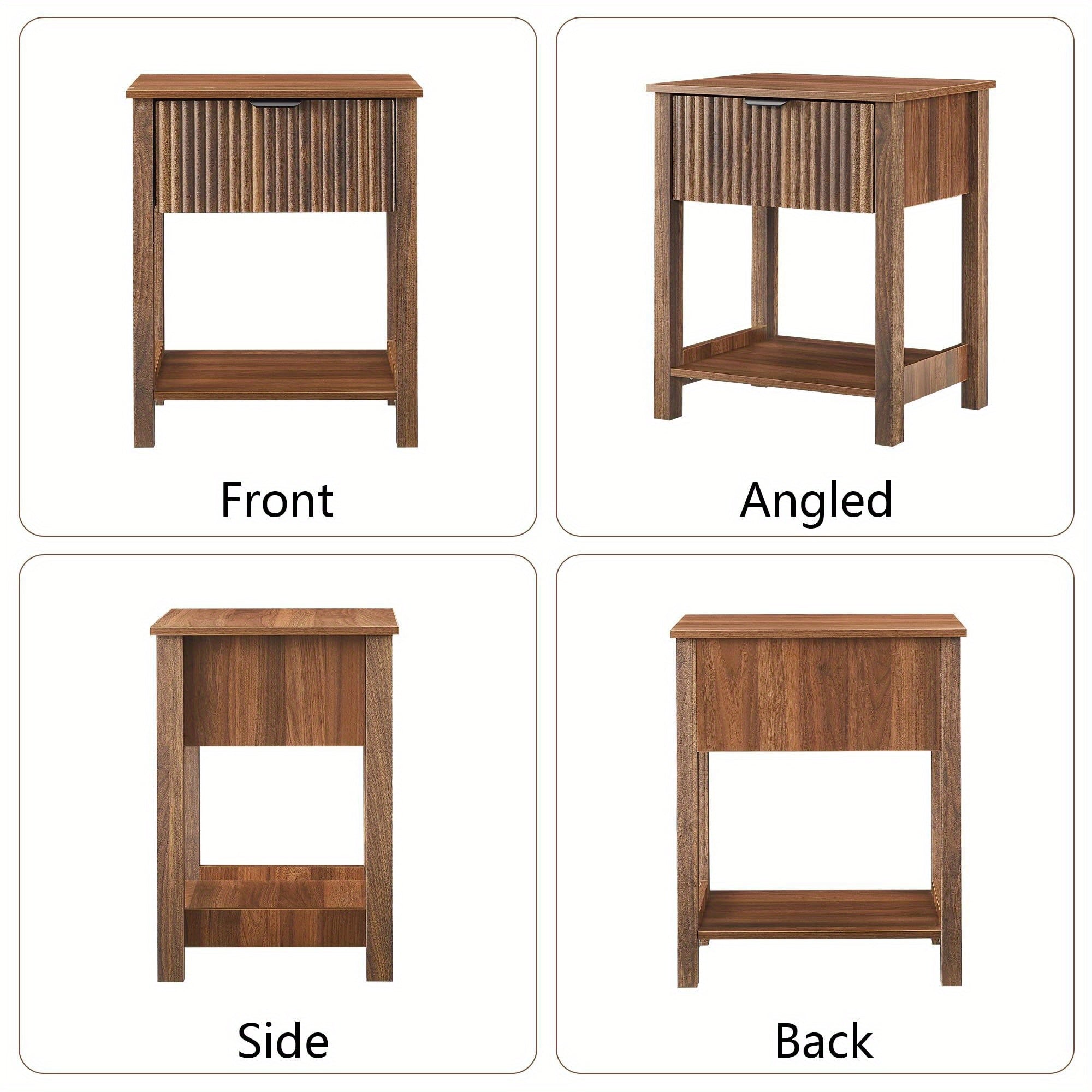 Mid Century Modern Night Stand ORRD Mid Century Modern Night Stand With Drawer